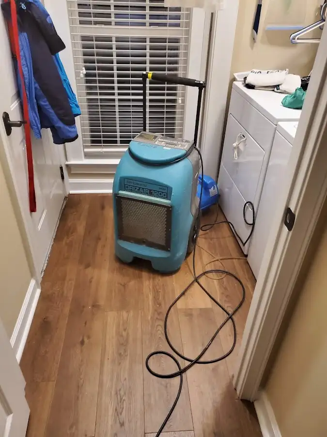 Commercial dehumidifier deployed for Flood Damage Cleanup in Somerset