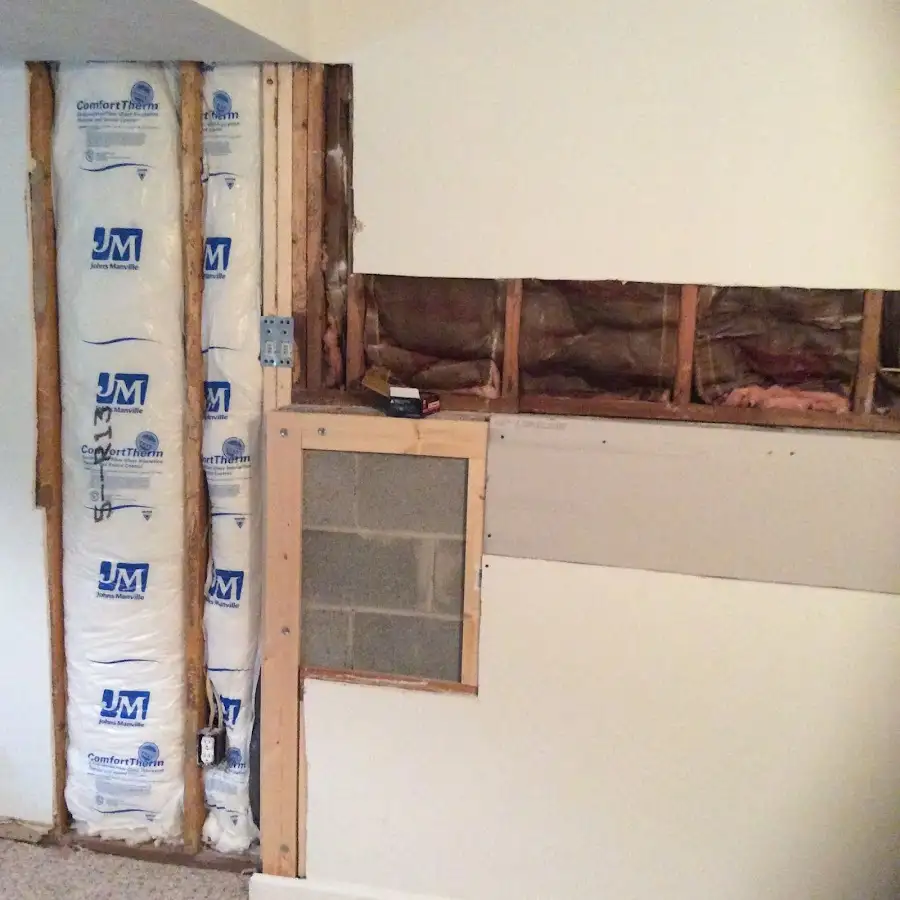Wall insulation replacement during Odor Removal & Deodorization in Somerset